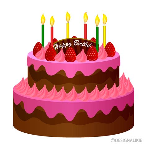 Pink Birthday Cake Clipart