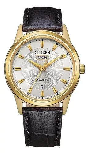 Relógio de pulso Citizen AW010213A corpo dourado analógico para