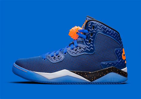 Jordan Air Spike 40 Knicks Blue Game Royal Total Orange Sneaker Bar Detroit