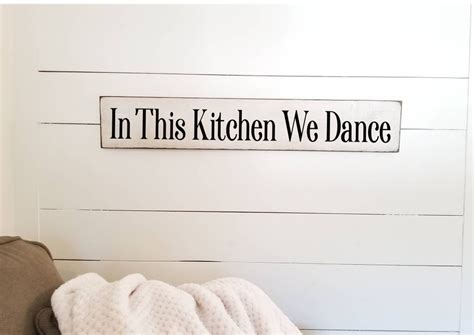 In This Kitchen We Dance Farmhouse Decor Kitchen Sign Coffee Sign