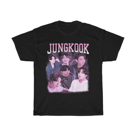 Jungkook Shirt Retro Shirt Vintage Jeon Jungkook T For Etsy