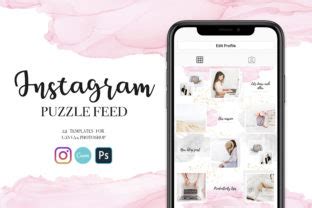 Instagram Feed Seamless Puzzle Graphic By Switzershop Creative Fabrica