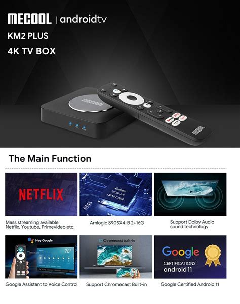 Mecool Google Certifi S Android Tvbox Km Gb Gb Amlogic S Y