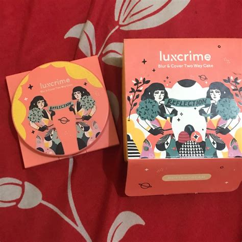 Free Ongkir Bedak Padat Luxcrime Blur Cover Two Way Cake Compact