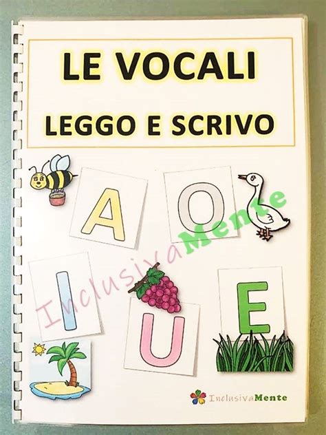 Le Vocali Leggo E Scrivo Attivit Con Le Vocali Insegnamento