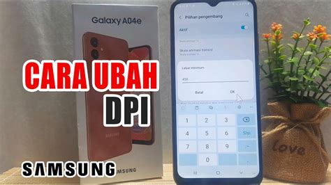 Cara Mengubah Dpi Samsung A A E Dan A S Youtube