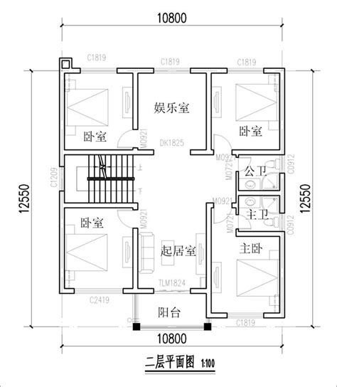 农村开间10米进深12米自建房图纸，带大露台设计 建房圈