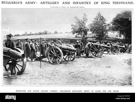 balkan war nbulgarian artillery   leave   front