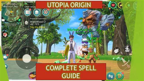 Utopia Origin Complete Spell Guide Youtube