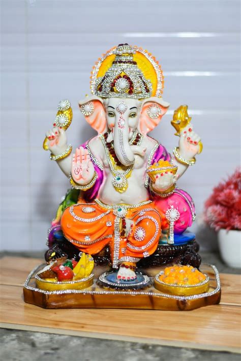 Multicolor Ganesh Statues Resin Home At Best Price In Meerut Id