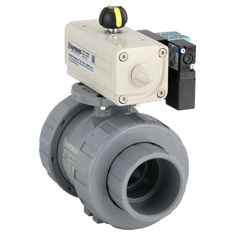 Hayward Flow Control 2 In Cpvc Pneumatically Actuated Two Way Ball Valve 802f99