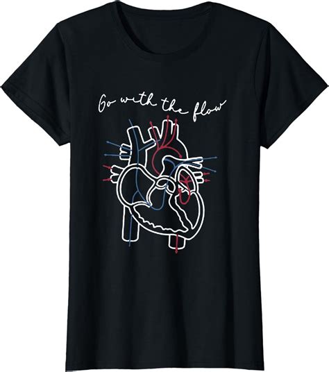 Cvicu Cardiac Nurse Anatomy Cardiology Human Heart Flow T Shirt