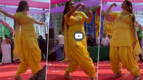 Sapna New Dance Video सपना चौधरी पीला सूट पहन दिखाया अतरंगी डांस वीडियो देख बूढ़े ने भी दिखाया