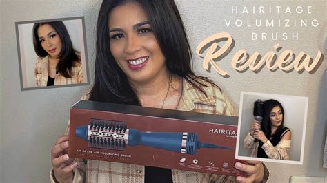 Hairitage Up In The Air Volumizing Brush Hair Dryer For Curling And Straightening By Mindy