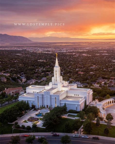 bountiful-temple-summer-sunset-vertical - LDS Temple Pictures