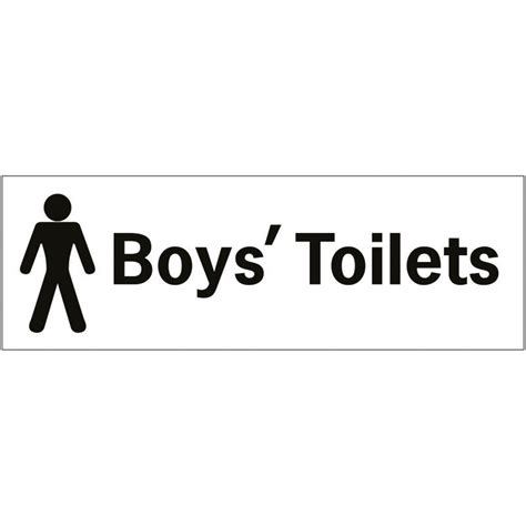 E8R09014 - Boys Toilet Sign | Findel International