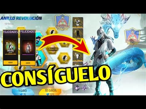 COMO SACAR CON POCOS DIAMANTES ANILLO REVOLUCIÓN FREE FIRE RULETA DE