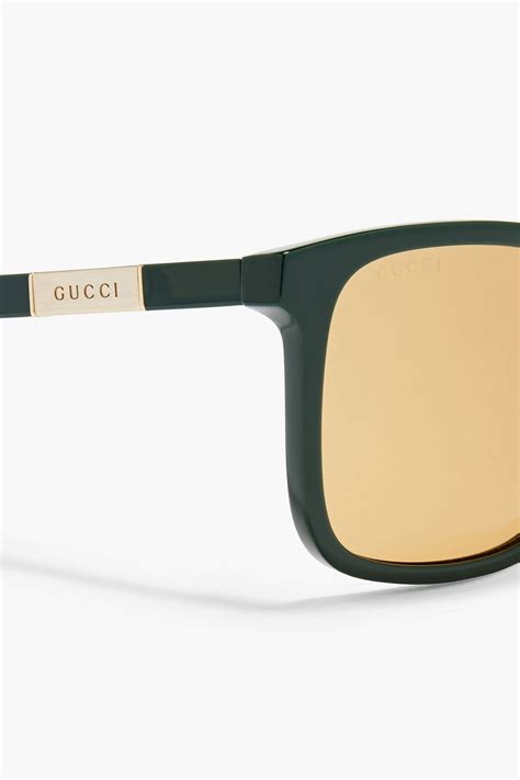 Gucci D Frame Gold Tone And Acetate Sunglasses The Outnet