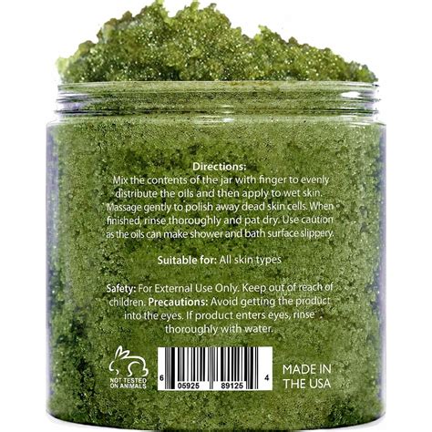 Brooklyn Botany Matcha Green Tea Exfoliating Body Scrub Body Scrub Foot Scrub And Facial Scrub