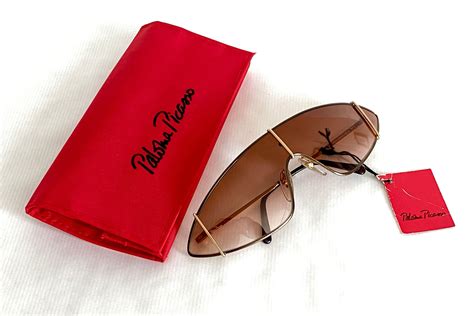 Grace Jones Vintage Paloma Picasso 3728 46 Sunglasses Including Case And Tag New Old Stock