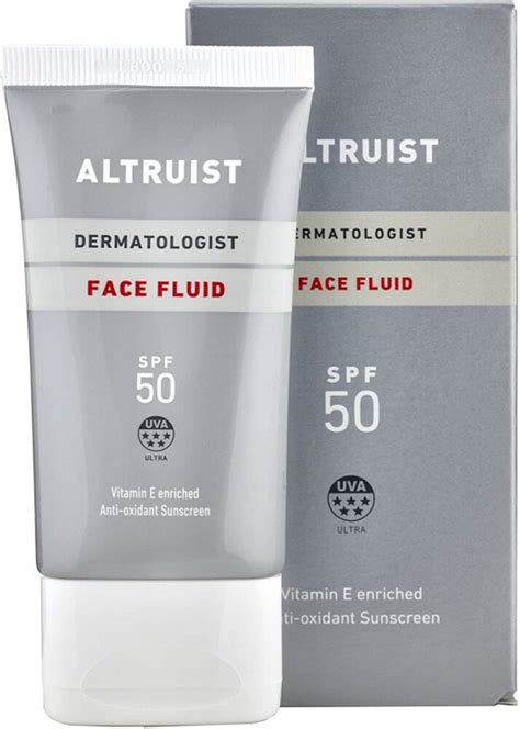 Altruist Zonnebrand Creme Face Fluid SPF 50 50 Ml Bol