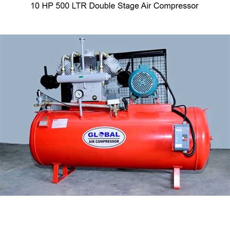 10 HP 500 LTR Double Stage Air Compressor At 125000 High Pressure