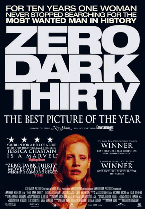 Jessica Chastain Zero Dark Thirty Poster