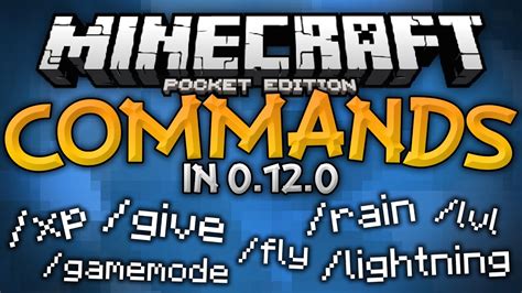 COMMANDS In 0 12 0 Commands Mod For MCPE Minecraft PE Pocket