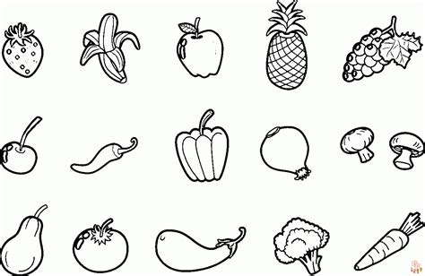 Coloriages De Fruits Et L Gumes Imprimer Gbcoloring