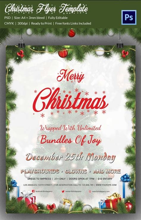 60+ Christmas Flyer Templates - Free PSD, AI, Illustrator, Doc Format Download! | Free & Premium ...