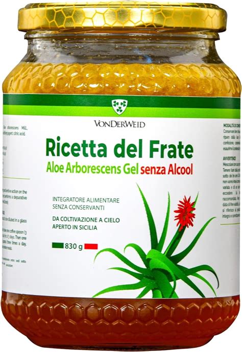 Vonderweid Aloe Arborescens Padre Zago Senza Alcool Aloe Da Bere