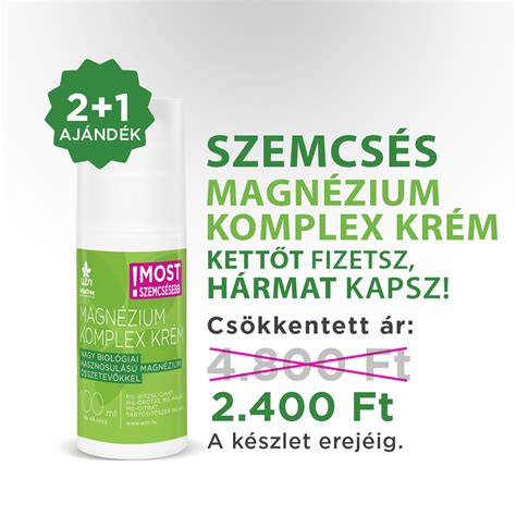 Szemcsés magnézium komplex krém