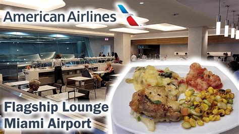 Review American Airlines Flagship Lounge At Miami Airport Youtube