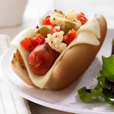 Cheesy Italian Hot Dog Recipe | Land O’Lakes