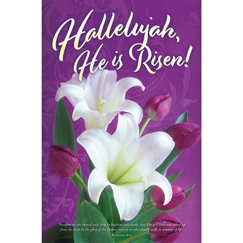 11 Bulletin Easter Hallelujah He Is Risen Pack Of 100