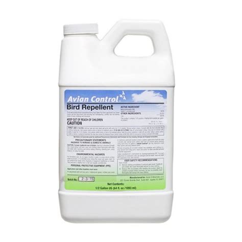 Avian Control™ Bird Repellent Half Gallon Wildlife Control Supplies