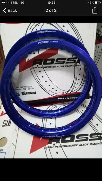 Jual Velg Rossi Ukuran 140 160 Ring 14 Warna Silver Merah Biru Sepasang