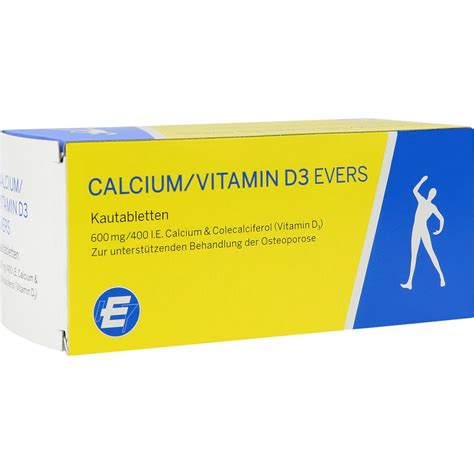 Calcium Vitamin D Evers Kautabletten St Ck Online Kaufen