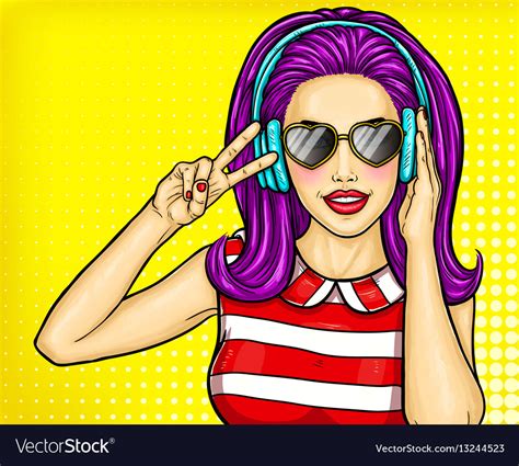 Sexy Pop Art Girl Holding Hands To His Mouth Vector Image