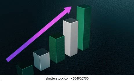 Graph Bar Infographic Diagram Business Background Stock Illustration ...