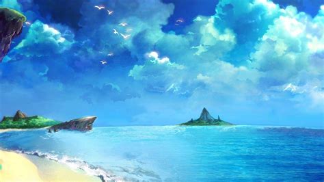 Anime Beach Scenery Wallpapers - Top Free Anime Beach Scenery Backgrounds - WallpaperAccess