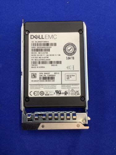 9N32F Dell PM1653 2 5 3 84TB 24GBPS SAS SSD MZ ILG3T80 09N32F EBay