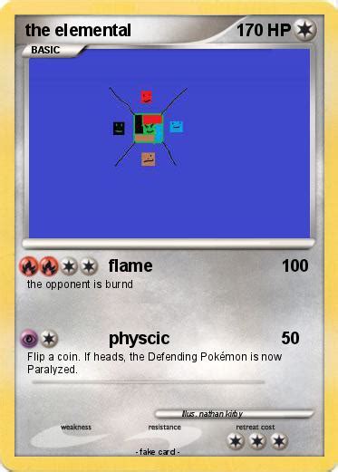 Pokémon The Elemental Flame My Pokemon Card