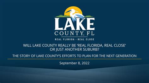 Will Lake County Really be Real Florida, Real Close: The Story of Lake ...