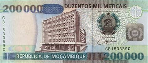 Billete Meticais Mozambique Foronum