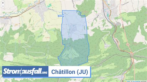 Ist aktuell Stromausfall in Gemeinde Châtillon JU Stromausfallkarte