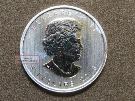 2013 1 Oz Canadian Wildlife Pronghorn Antelope Silver Maple Leaf Coin