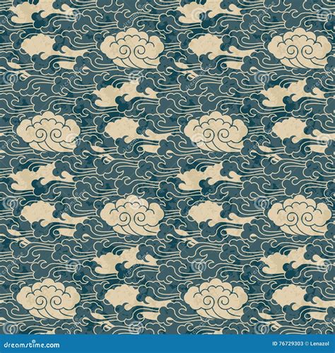 Seamless Traditional Cloud Chinese Pattern Design Stock Vector ...