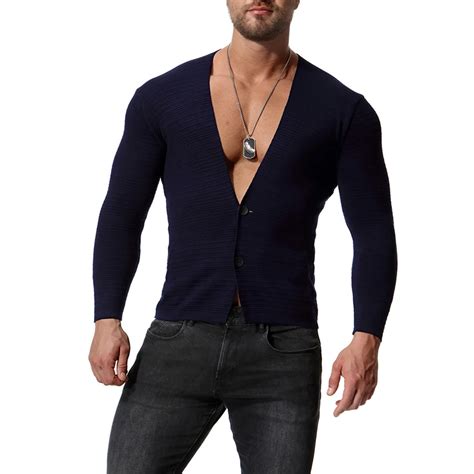 2018 New Brand Sweater Men Pure Color Knitted Cardigan Sweater Casual