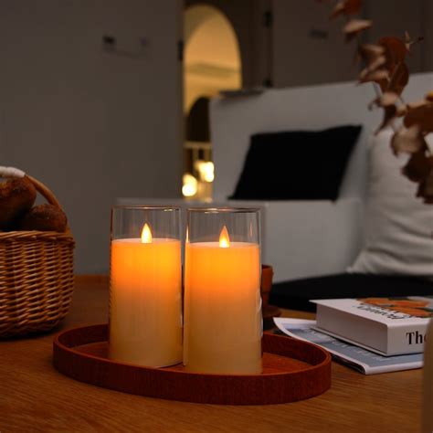 Homemory LED Candles Flickering, Remote Control Timer Flickering Flame ...